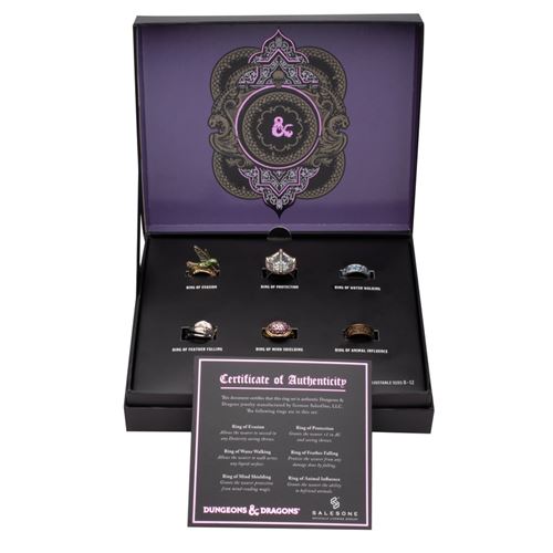 Réplica Dungeon & Dragons - Ring Set Spells - Salesone Online