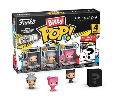 Funko Bitty Pop! Figura Friends - Pack de 4 | Inclui Figura Mistério Online