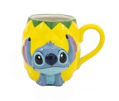 Caneca 3D Disney: Lilo & Stitch Pineapple 414ml - Stor Fashion