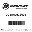 Mercury - 2nd p.ring-.001os - 39-8M0033429 Discount