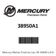 Mercury - Cover assy - 38950A1 Discount