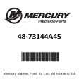 Mercury - Black Max Aluminum Propeller - 3-Blade - 25 - 30 HP Bigfoot   Command Thrust FourStroke (all years), 30 HP TwoStroke (2005 and earlier), 40 - 60 HP (all year) - 10 Dia. - 17 Pitch - 48-73144A45 Supply