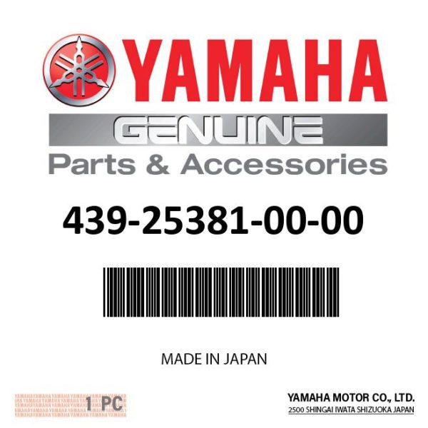 Yamaha - Axle,wheel - 439-25381-00-00 Discount